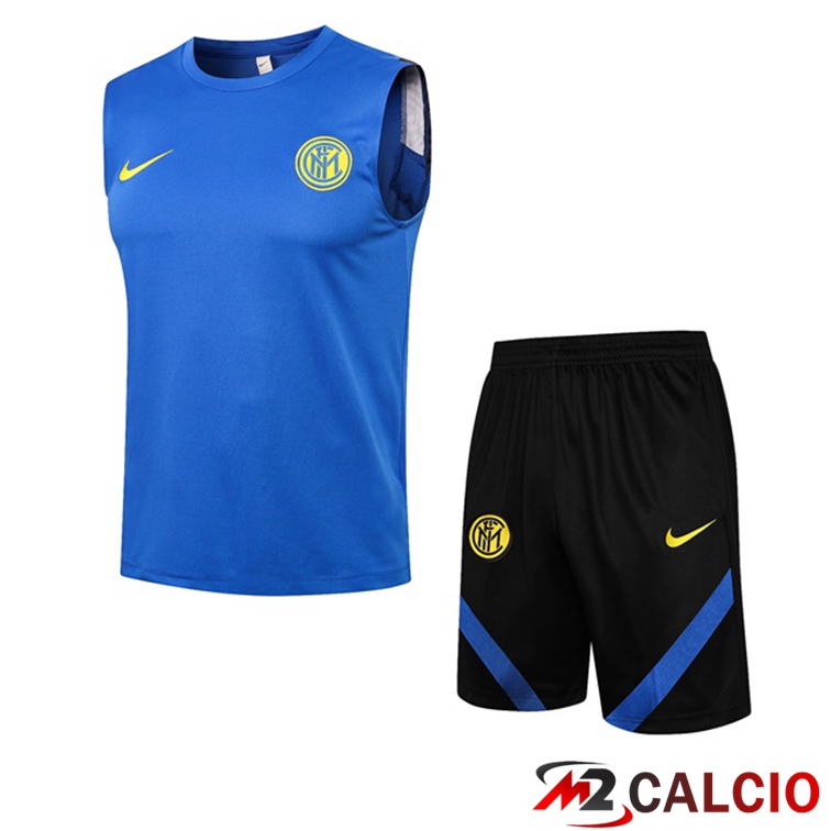 Canotta Calcio Inter Milan + Pantaloncini Blu 2021/2022