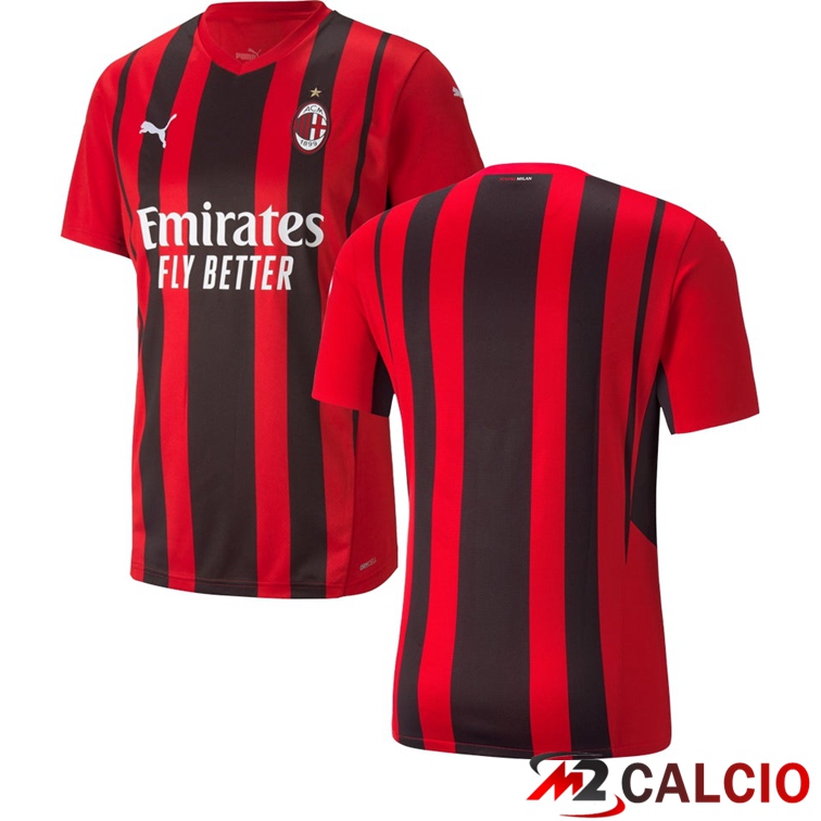 Maglie Calcio AC Milan Prima Rosso/Nero 2021/2022