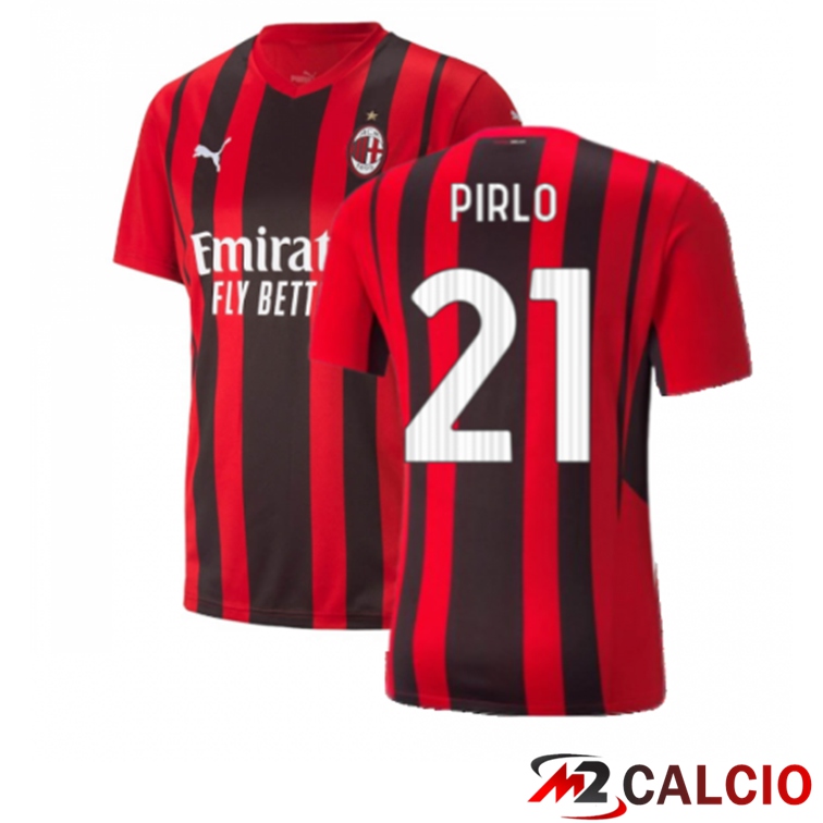 Maglia AC Milan（PIRLO 21）Prima Rosso/Nero 2021/2022