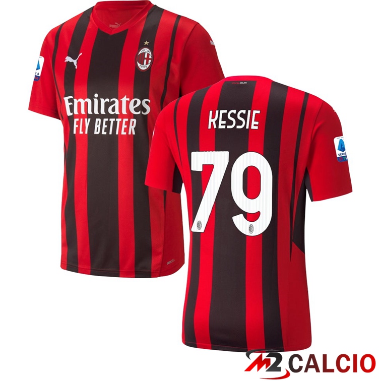 Maglia AC Milan（KESSIE 79）Prima Rosso/Nero 2021/2022