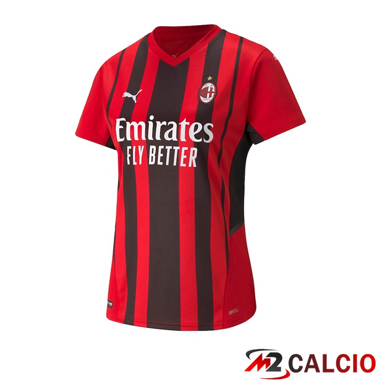 Maglie Calcio AC Milan Donna Prima Rosso/Nero 2021/2022