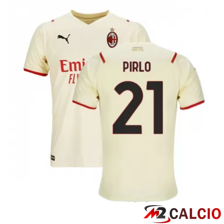 Maglia AC Milan（PIRLO 21）Seconda Beige 2021/2022