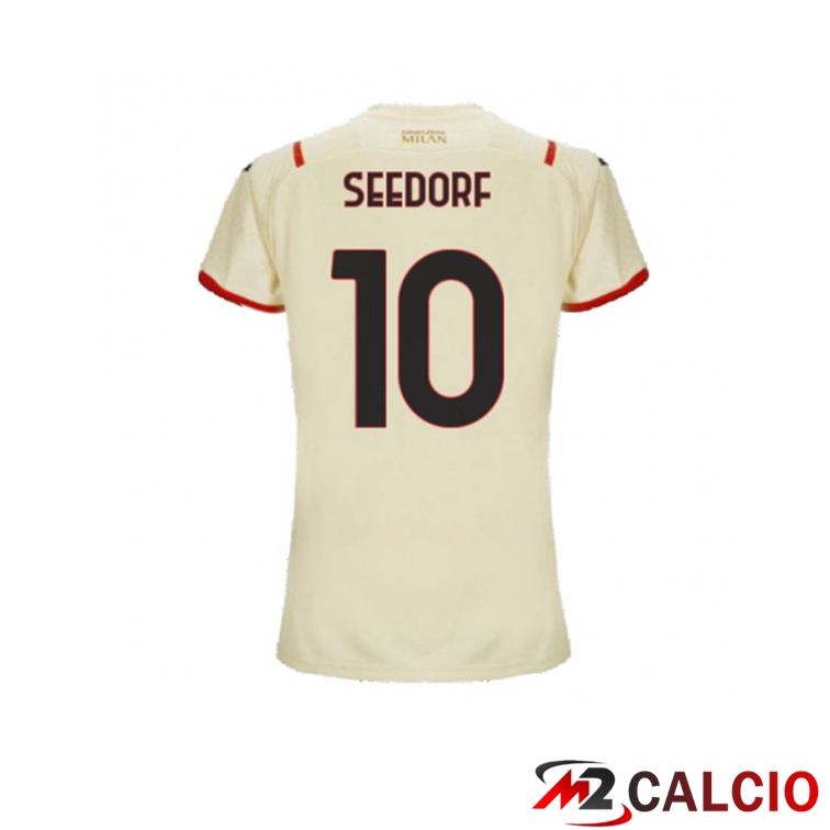 Maglia AC Milan（BRAHIM 10）Donna Seconda Beige 2021/2022