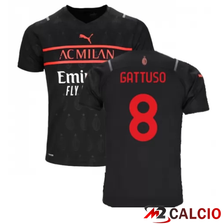 Maglia AC Milan（TONALI 8）Terza Nero 2021/2022