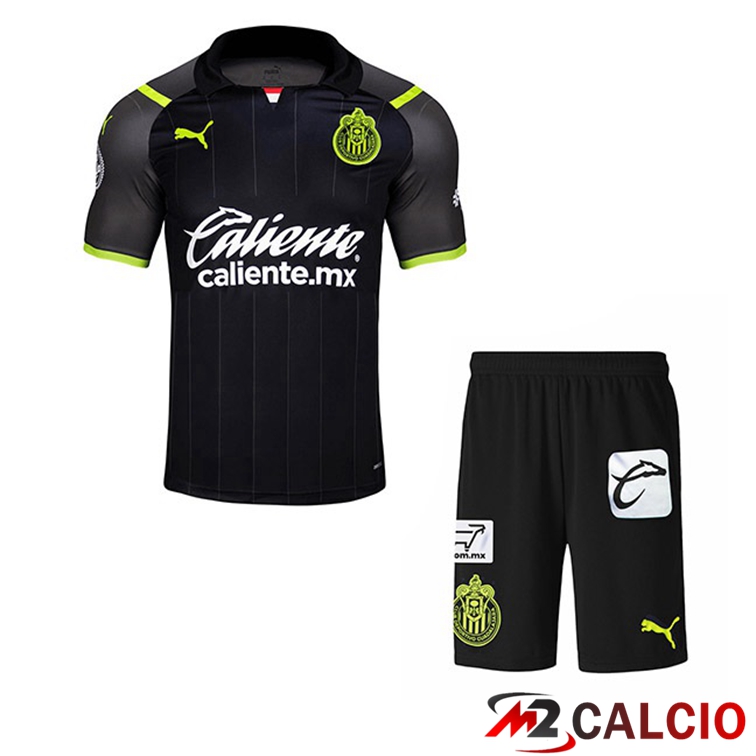 Maglia CD Guadalajara Bambino Seconda Nero 2021/22
