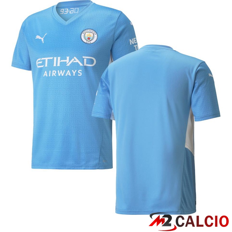 Maglie Calcio Manchester City Prima Azzurro 2021/2022