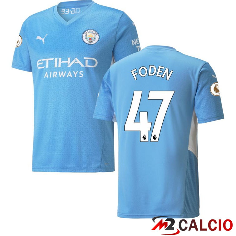Maglia Manchester City (FODEN 47) Prima Azzurro 2021/2022