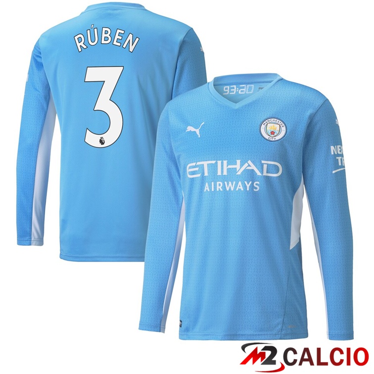 Maglia Manchester City (RUBEN 3) Prima Manica Lunga 2021/2022