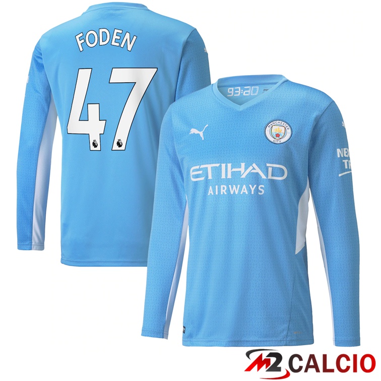 Maglia Manchester City (FODEN 47) Prima Manica Lunga 2021/2022