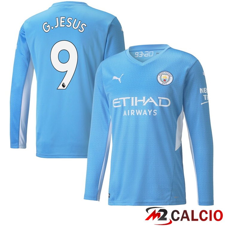 Maglia Manchester City (G.JESUS 9) Prima Manica Lunga 2021/2022