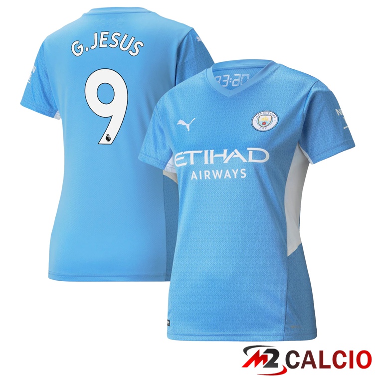 Maglia Manchester City (G.JESUS 9) Donna Prima Azzurro 2021/2022