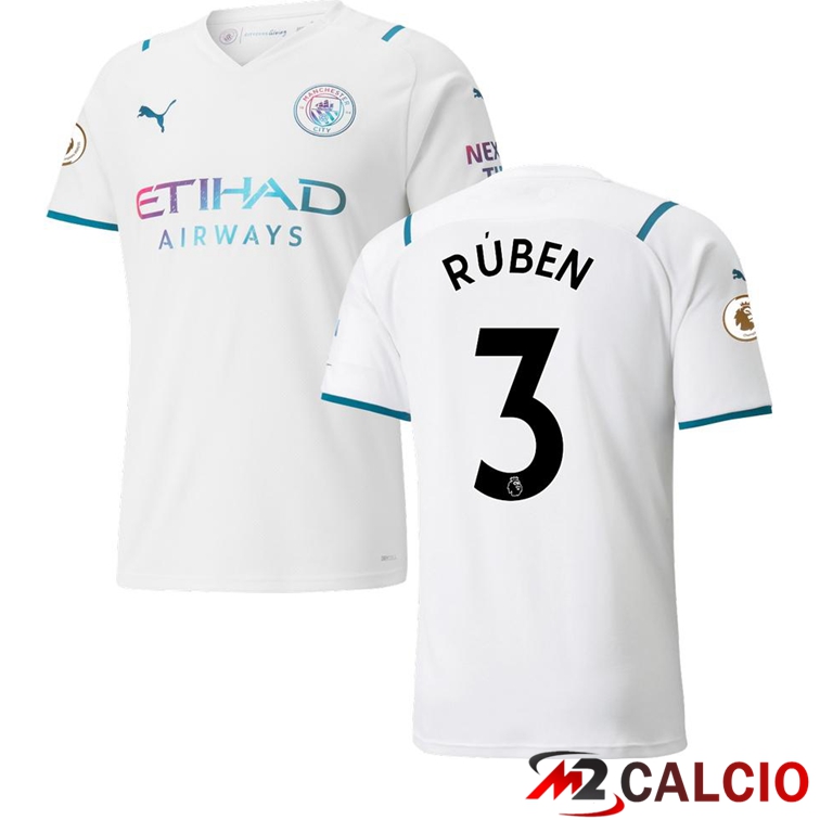 Maglia Manchester City (RUBEN 3) Seconda Bianco 2021/2022