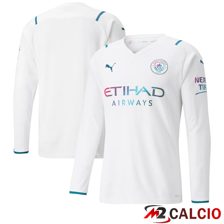 Maglie Calcio Manchester City Seconda Manica Lunga 2021/2022