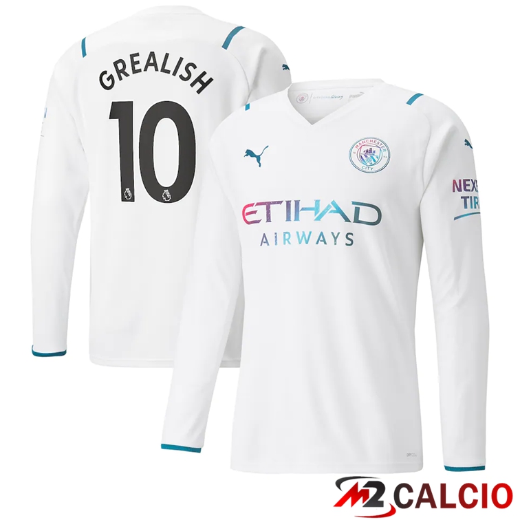 Maglia Manchester City (GREALISH 10) Seconda Manica Lunga 2021/2022