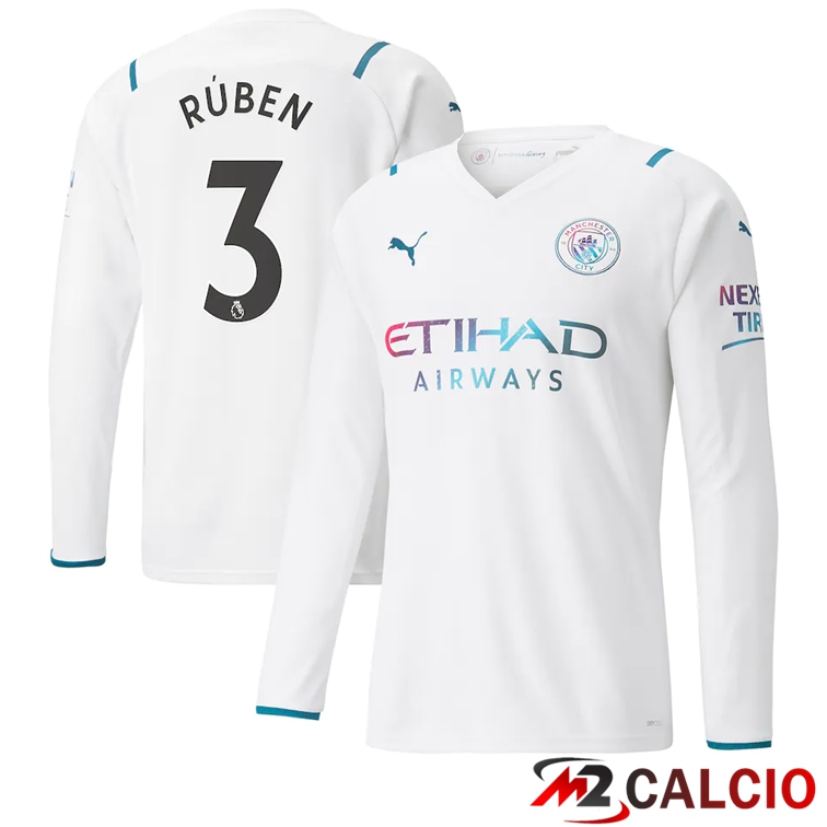 Maglia Manchester City (RUBEN 3) Seconda Manica Lunga 2021/2022