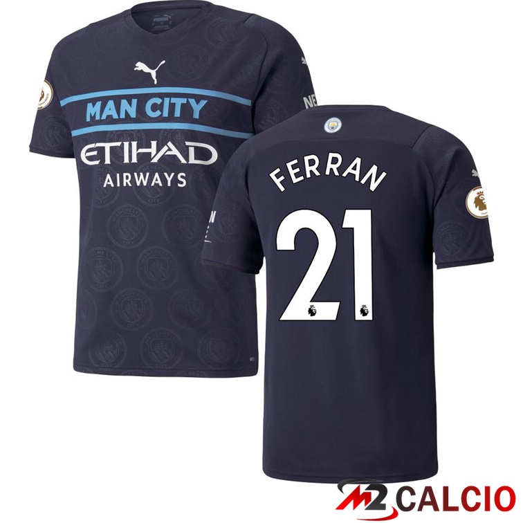 Maglia Manchester City (FERRAN 21) Terza Nero 2021/2022