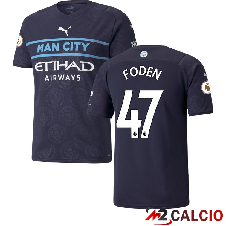 Maglia Manchester City (FODEN 47) Terza Nero 2021/2022