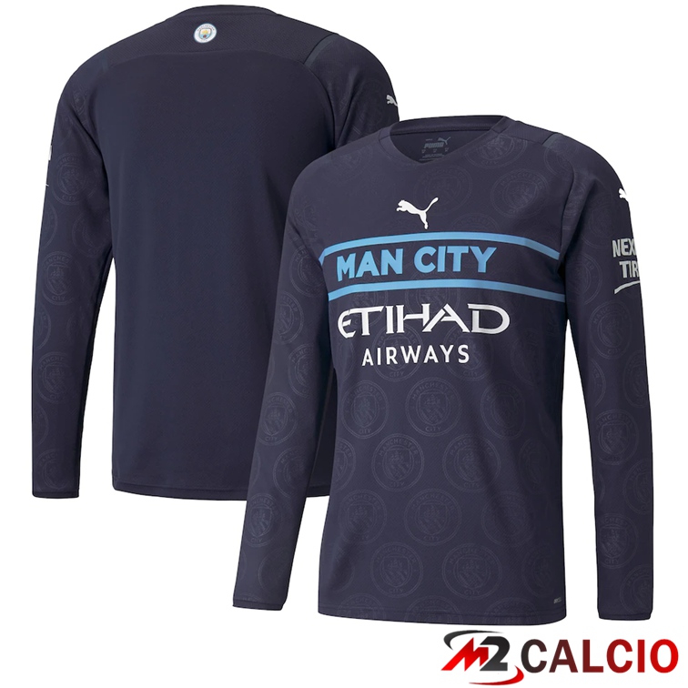 Maglie Calcio Manchester City Terza Manica Lunga 2021/2022
