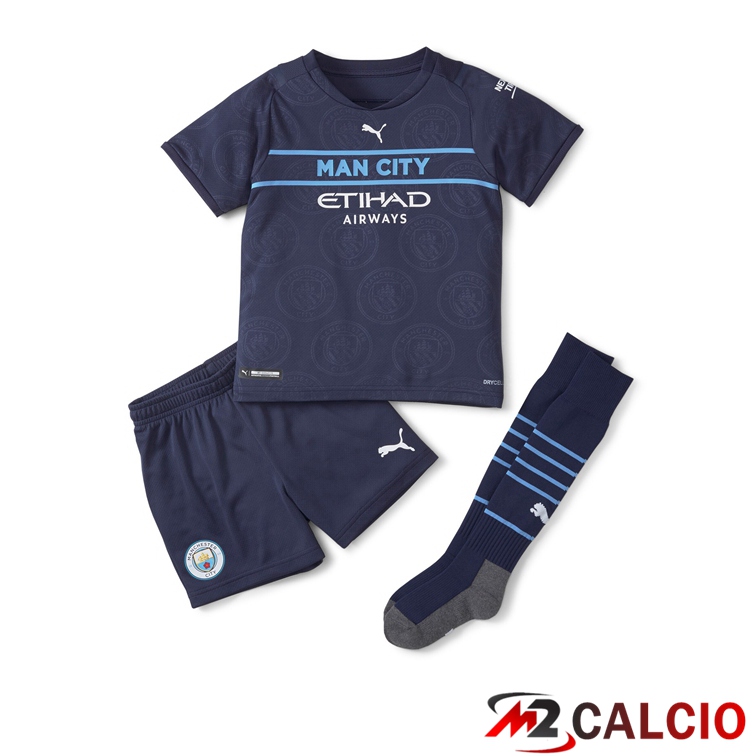Maglie Calcio Manchester City Bambino Terza Nero 2021/2022