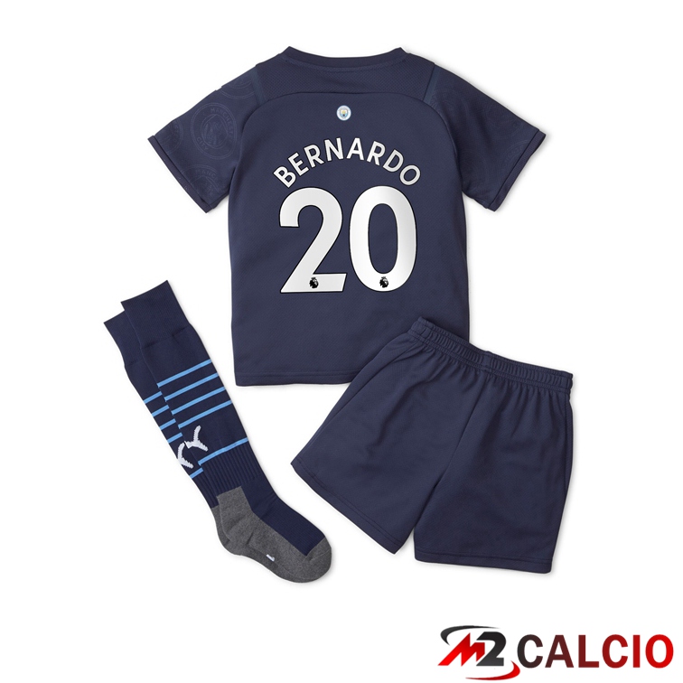 Maglia Manchester City (Bernardo 20) Bambino Terza Nero 2021/2022