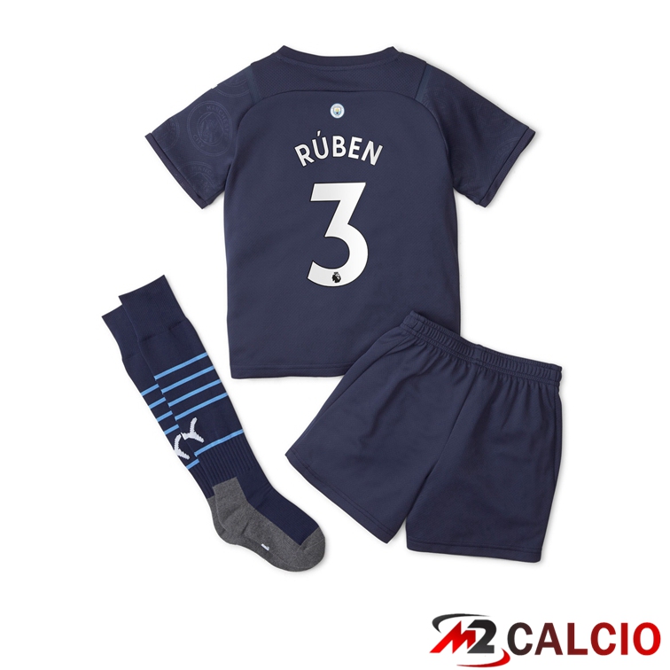Maglia Manchester City (RUBEN 3) Bambino Terza Nero 2021/2022