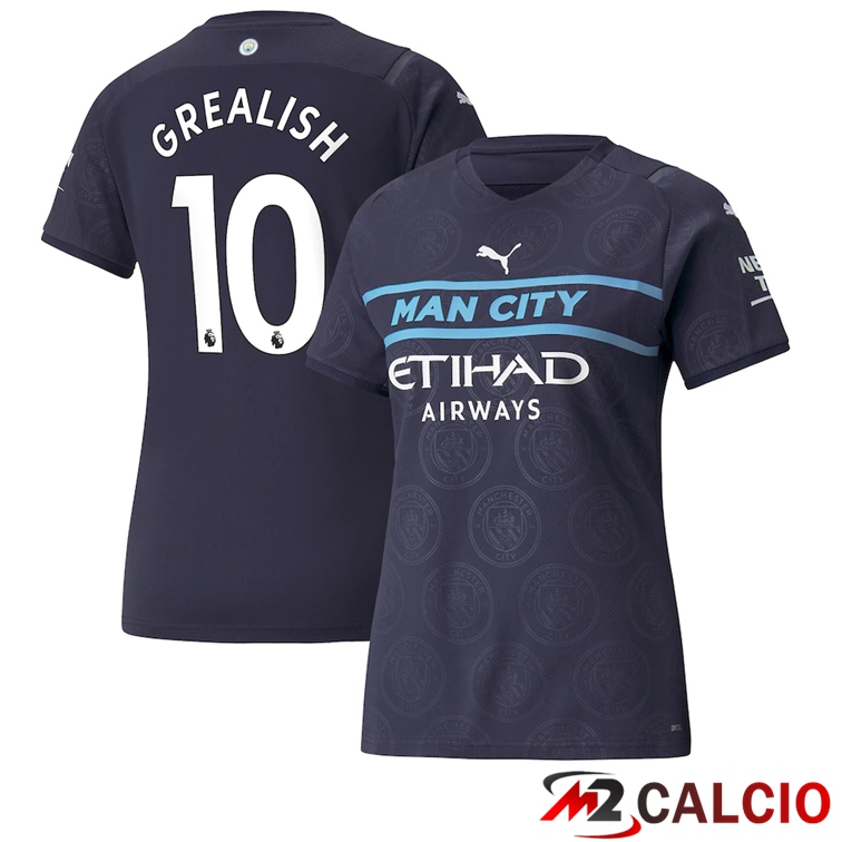 Maglia Manchester City (GREALISH 10) Donna Terza Nero 2021/2022