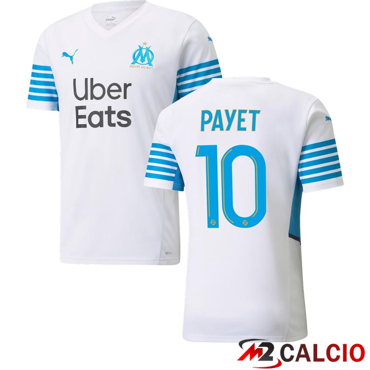 Maglia Olympique Marsiglia (PAYET 10) Prima Bianco/Blu 2021/2022