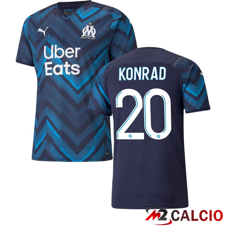 Maglia Olympique Marsiglia (KONRAD 20) Seconda Blu Navy 2021/2022