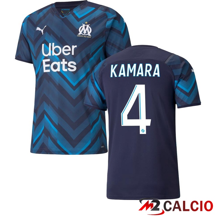 Maglia Olympique Marsiglia (KAMARA 4) Seconda Blu Navy 2021/2022