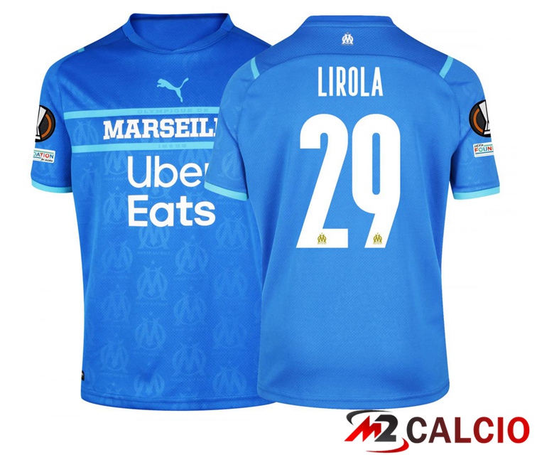 Maglia Olympique Marsiglia (Lirola 29) Terza Blu Navy 2021/2022