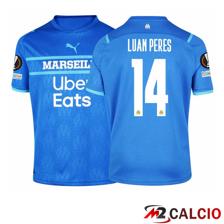 Maglia Olympique Marsiglia (Luan Peres 14) Terza Blu Navy 2021/2022