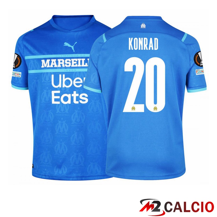 Maglia Olympique Marsiglia (KONRAD 20) Terza Blu Navy 2021/2022