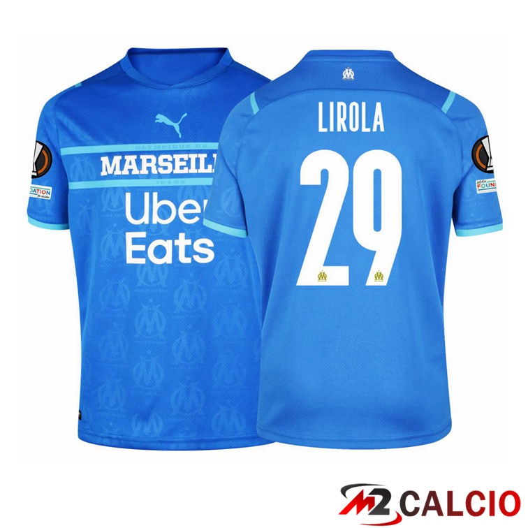 Maglia Olympique Marsiglia (Lirola 29) Terza Blu Navy 2021/2022