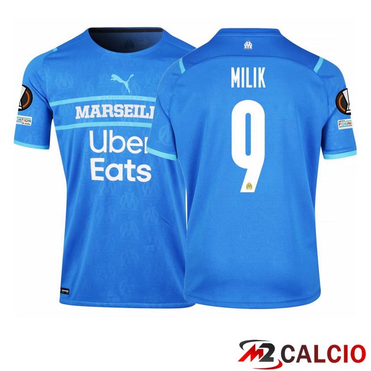 Maglia Olympique Marsiglia (MILIK 9) Terza Blu Navy 2021/2022