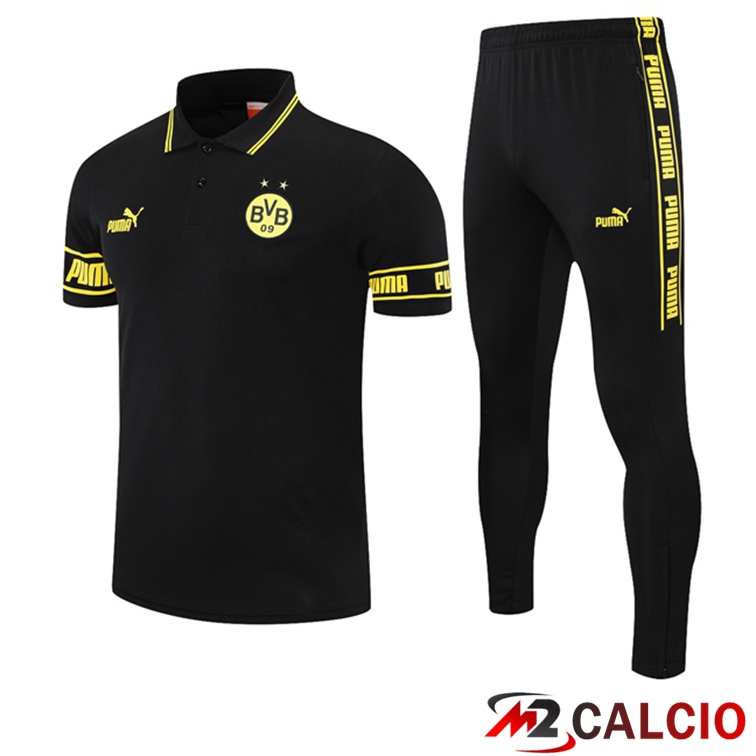 Maglia Polo Dortmund + Pantaloni Nero 2021/2022