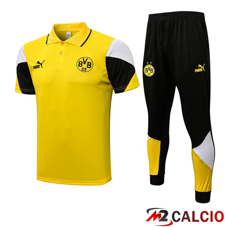 Maglia Polo Dortmund + Pantaloni Giallo 2021/2022
