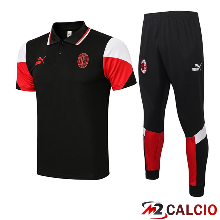 Maglia Polo AC Milan + Pantaloni Nero 2021/2022