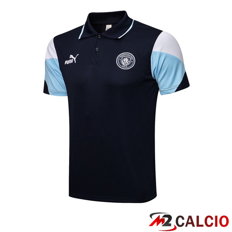 Maglia Polo Manchester City Blu Reale 2021/2022