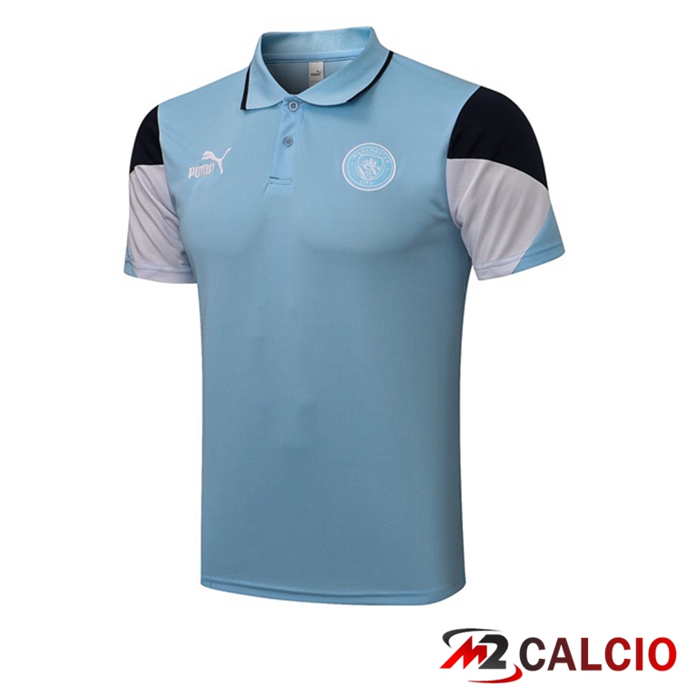 Maglia Polo Manchester City Blu 2021/2022