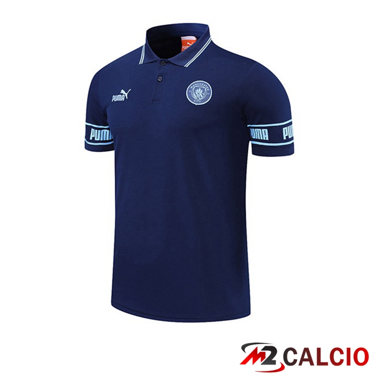 Maglia Polo Manchester City Blu Reale 2021/2022