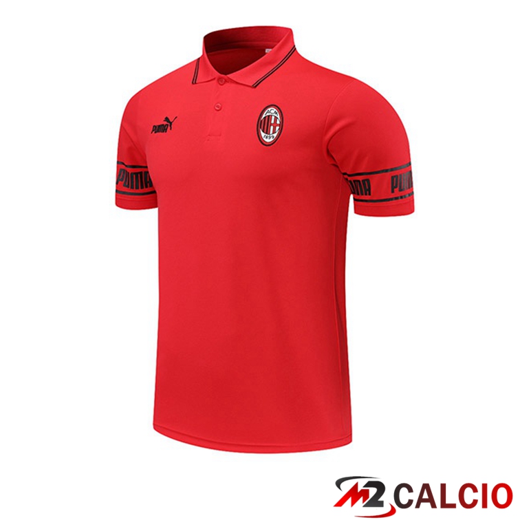 Maglia Polo AC Milan Rosso 2021/2022
