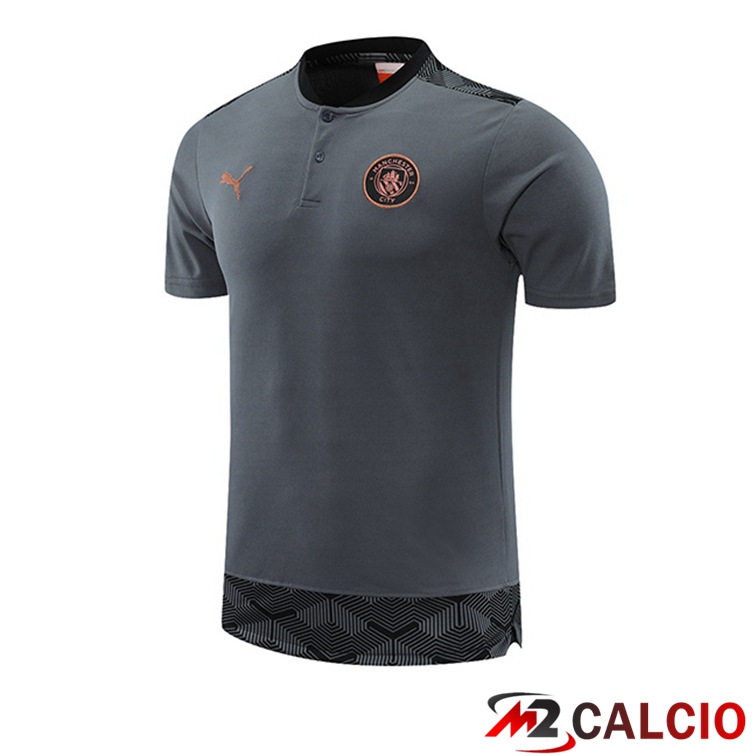 Maglia Polo Manchester City Grigio 2021/2022