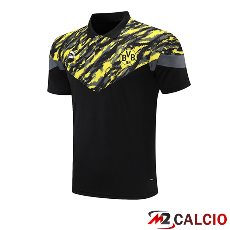 Maglia Polo Dortmund Nero Giallo 2021/2022