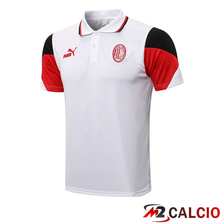 Maglia Polo AC Milan Bianco 2021/2022
