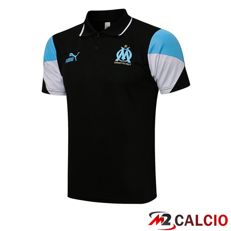 Maglia Polo Marsiglia OM Nero 2021/2022