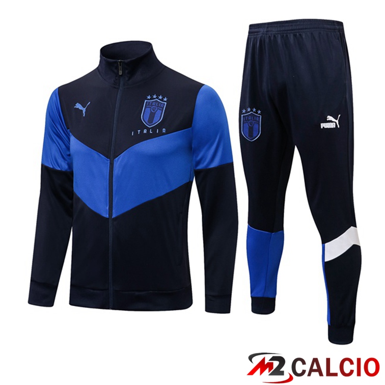 Insieme Tuta Calcio - Giacca Italia Blu 2021/2022