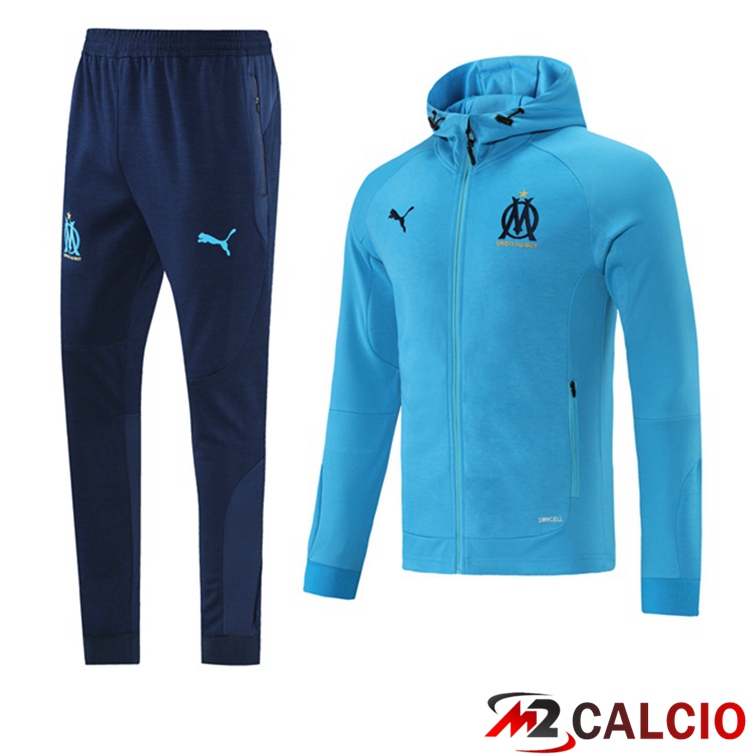 Giacca Con Cappuccio Tuta Marsiglia OM Blu 2021/2022