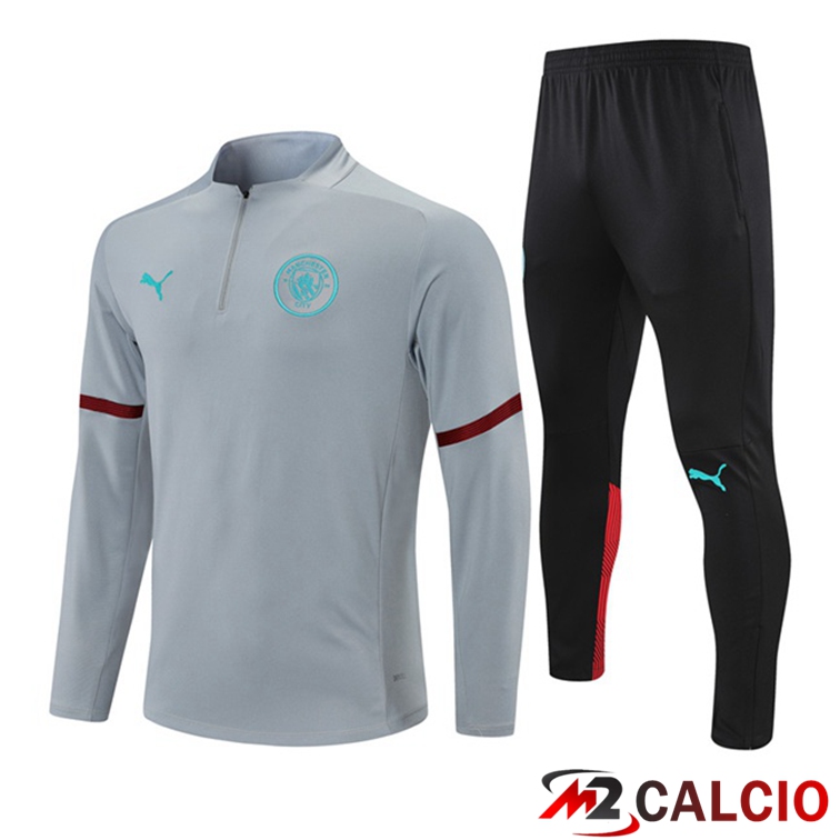 Insieme Tuta Calcio Manchester City Grigio 2021/2022