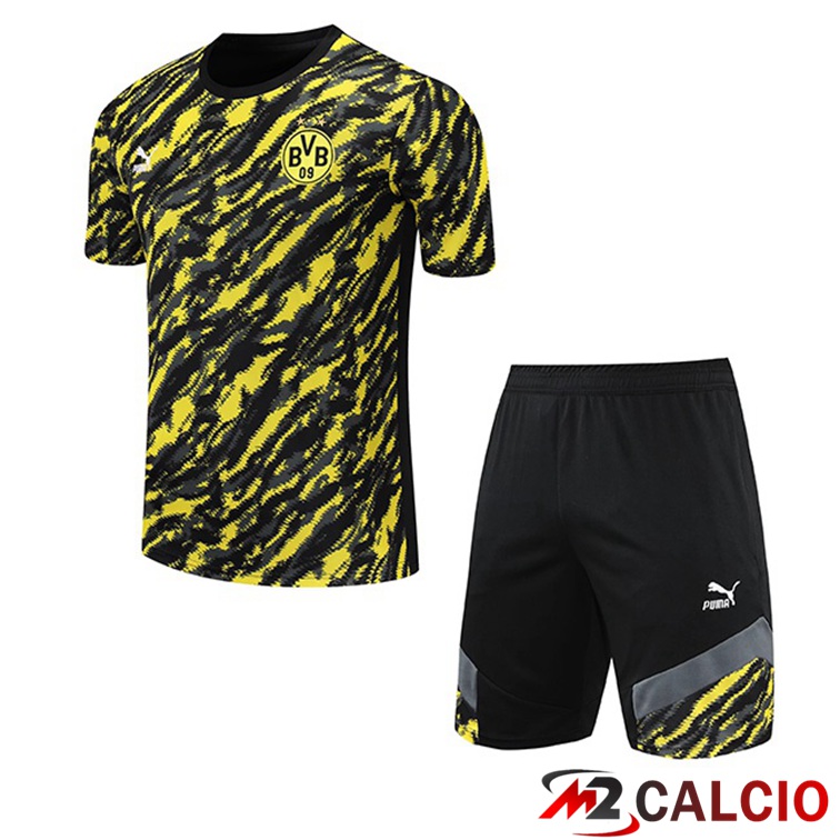 Maglia Allenamento Dortmund + Pantaloncini Giallo Nero 2021/2022