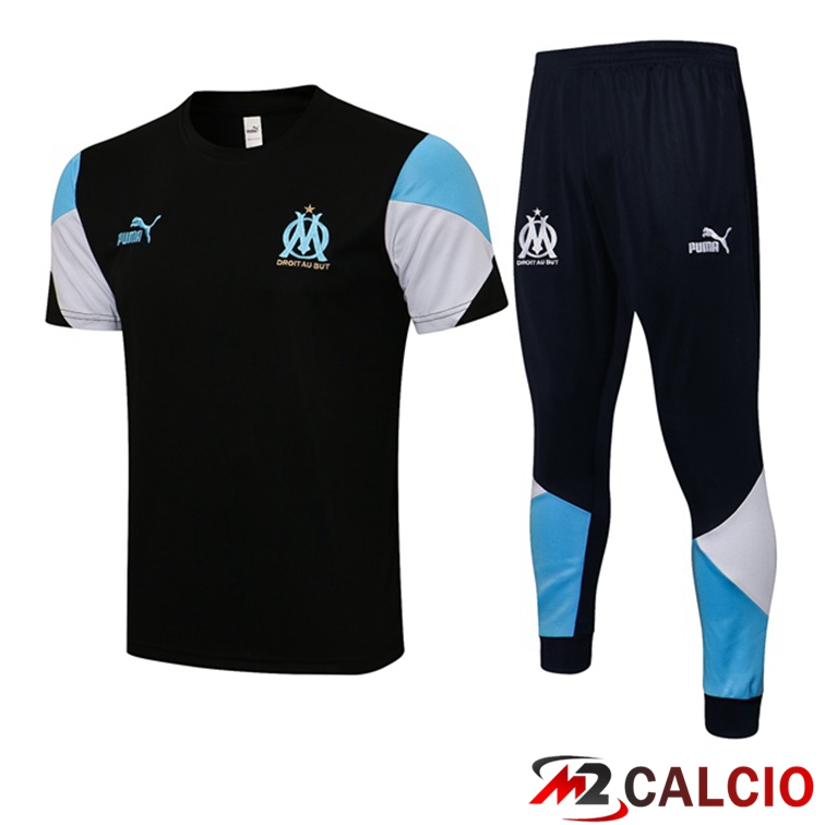 Maglia Allenamento Marsiglia OM + Pantaloni Nero 2021/2022